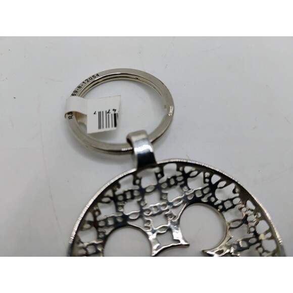 NEW Vintage Ornate Disney Mickey Mouse Silver Tone Keyring Keychain Disney China - Picture 5 of 6